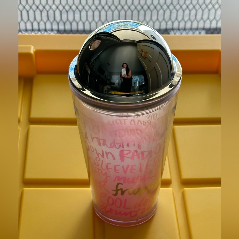 Starbucks summer frapp cold cup 16 oz dome lid